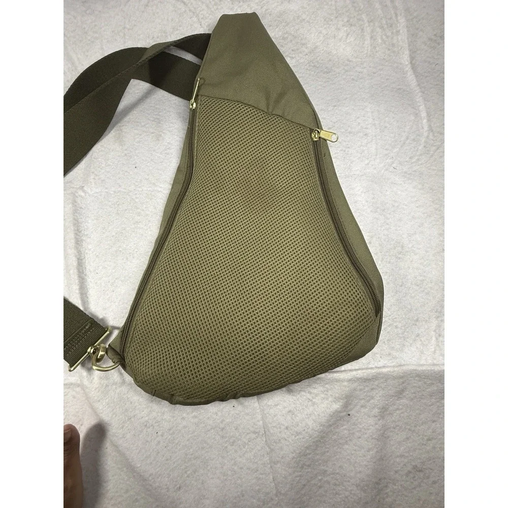 LOGAN + LENORA known now as Canvelle SLING ARMY GREEN BAG Crossbody Waterproof